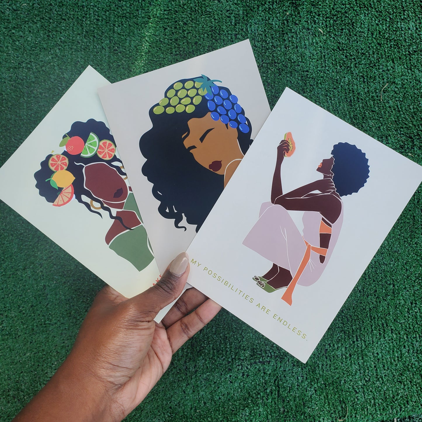 affirmation prints: papaya