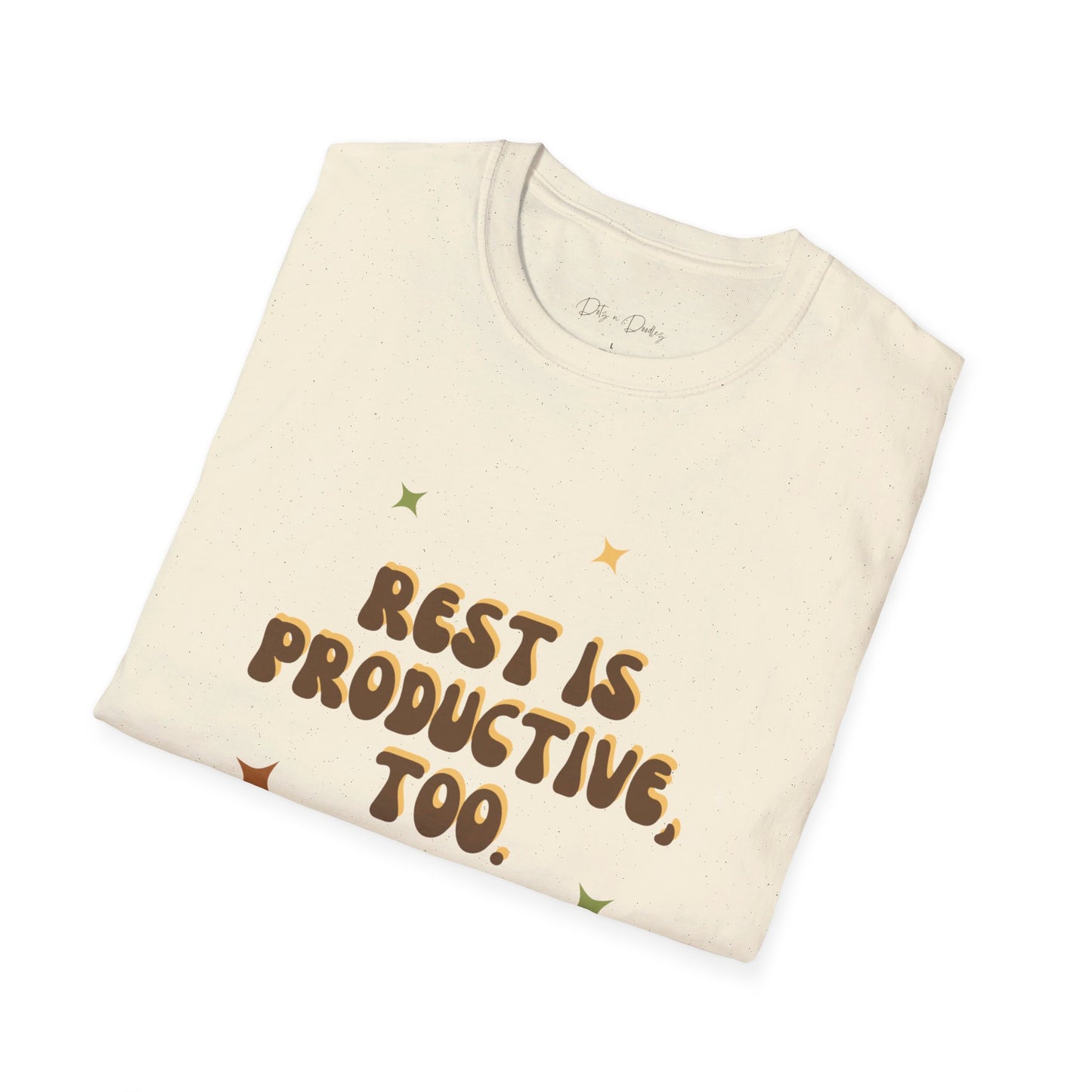 the 'rest is productive, too' tee.