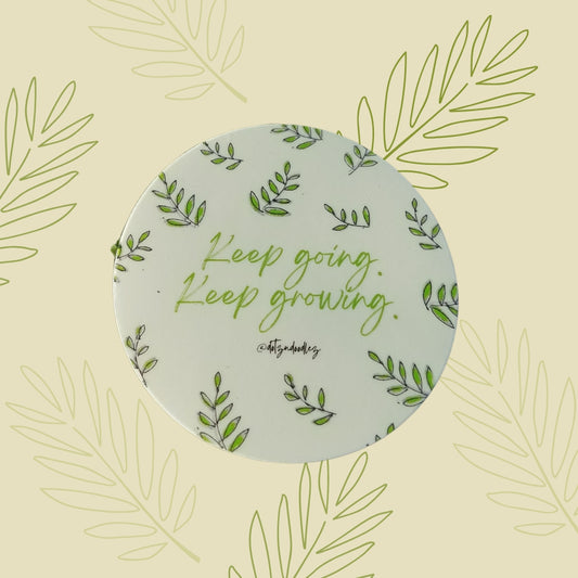 'keep going, keep growing' sticker 🌱