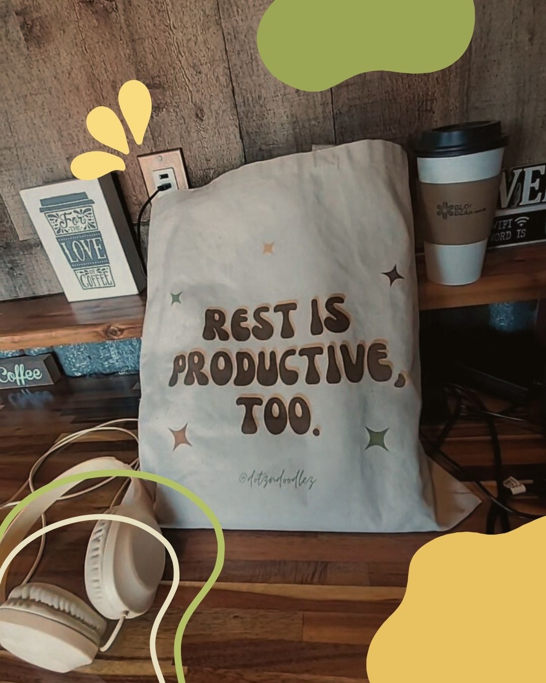 'Rest is productive' tote (pre-order)