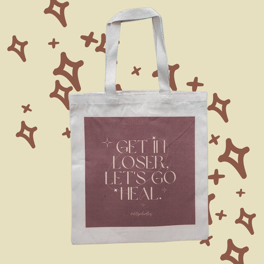 'let's go heal' tote ✨️