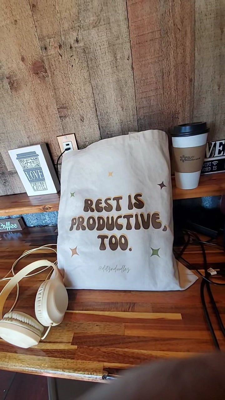 'Rest is productive' tote (pre-order)