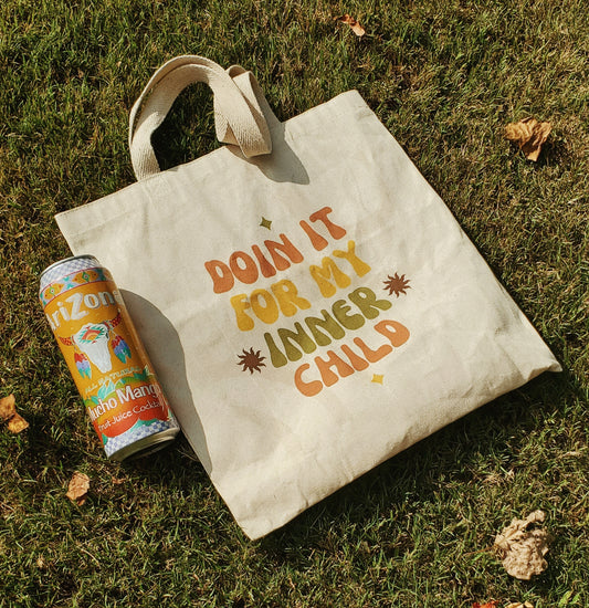 'for my inner child' tote