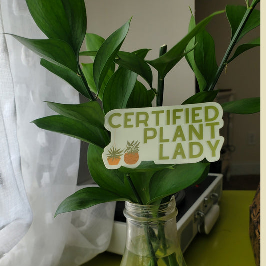 certified plant lady sticker